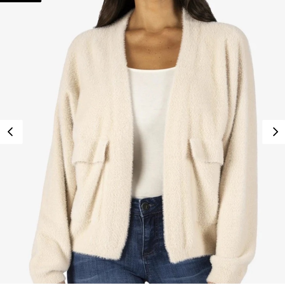 Kut From The Kloth Cozy Cream Women's Sweater Size Large New With Tags